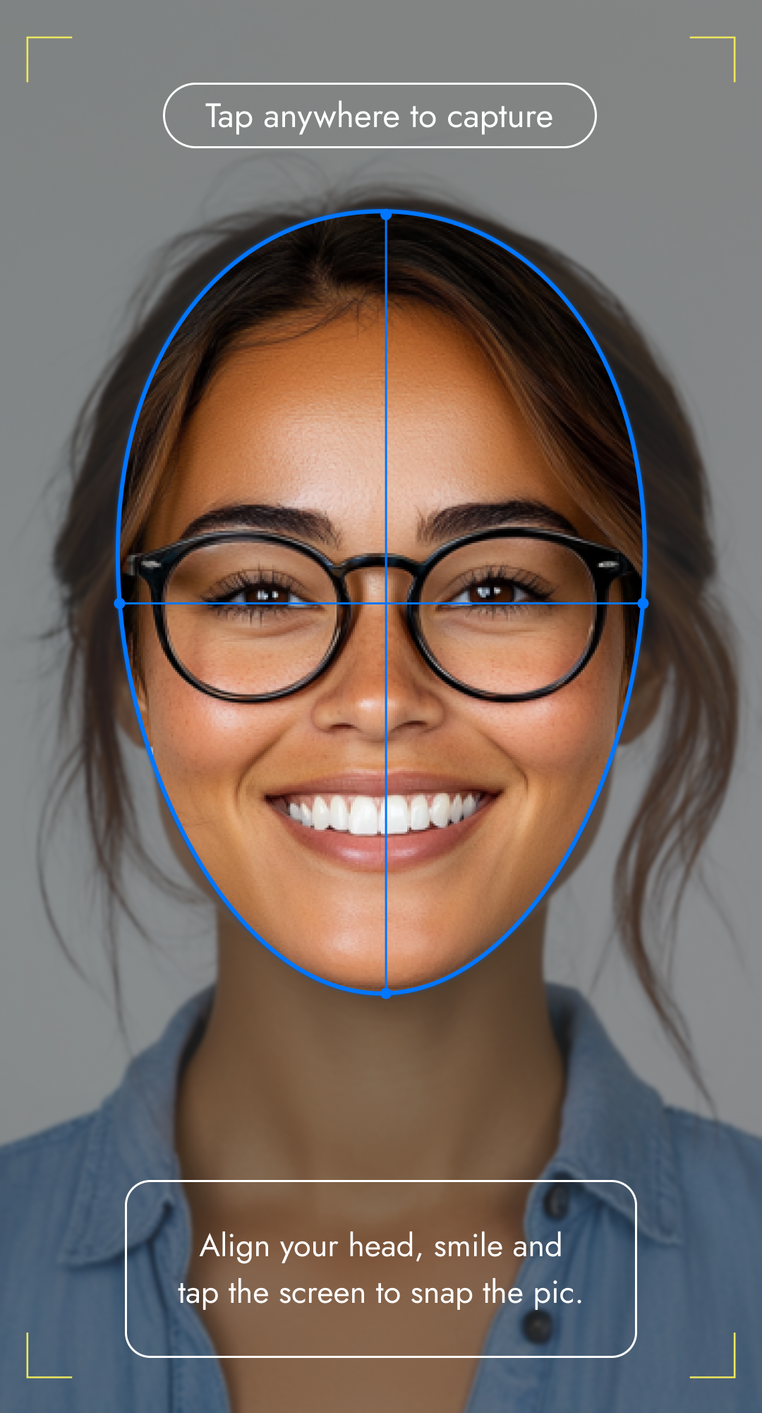 Dental AI face capture interface